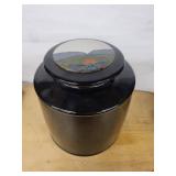 Ginger Jar with Lid Landscape Scene on Lid Glossy Glaze signed by artist Rob Wiedmaier