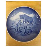 Bing & Grondahl Mothers Day 1990 Blue Transferware Plates - Assorted Designs (Denmark)
