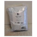 NEW YOUR ZONE RIBBED BLACKOUT CURTAIN PANEL ARCTIC WHITE