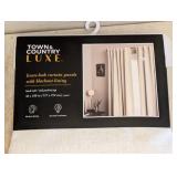 NEW TOWN & COUNTRY LUXE LINEN LOOK CURTAIN PANELS