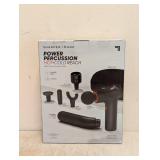 SHARPER IMAGE POWER PERCUSSION HOT + COLD REACH PERCUSSION MASSAGER