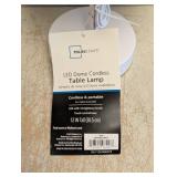 NEW MAINSTAYS LED DOME CORDLESS TABLE LAMP