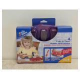 NEW MY FIRST YEARS TAKE & TOSS DOUBLE DUTY PLATES RED/PURPLE