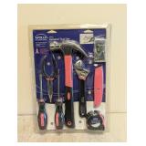 NEW APOLLO PRECISION TOOLS 8-PIECE GENERAL TOOL SET PINK BREAST CANCER AWARENESS