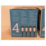 (2) NATURALLY SOLAR 4PK SOLAR LED PATHWAY LIGHTS VINTAGE STYLE