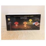 NEW INFINITY X1 GLASS MUSHROOM LANDSCAPE LIGHTS 3PK