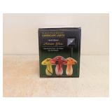 NEW INFINITY X1 GLASS MUSHROOM LANDSCAPE LIGHTS 3PK