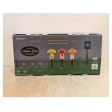 NEW INFINITY X1 GLASS MUSHROOM LANDSCAPE LIGHTS 3PK