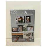 NEW MIKASA HOME ACCENTS SET OF ENAMEL FRAMES 5PK BLACK