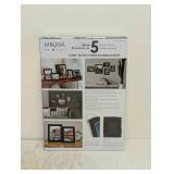 NEW MIKASA HOME ACCENTS SET OF ENAMEL FRAMES 5PK BLACK