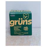 NEW U SNACKS GRUNS SUPERFOODS GREENS GUMMIES 35PK