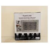 NEW WYATT & ASH MACHINE WASHABLE AREA RUG BEATRICE