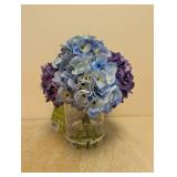 NEW NEARLY NATURAL BLUE HYDRANGEA ARRANGEMENT