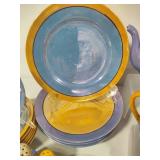 Huge Blue & Gold Lusterware Lot