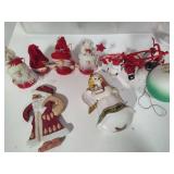 Three Snapware Ornament Keepers + Misc Ornaments