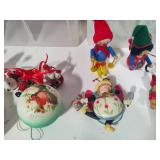 Three Snapware Ornament Keepers + Misc Ornaments