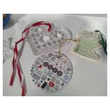Three Snapware Ornament Keepers + Misc Ornaments