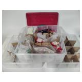 Three Snapware Ornament Keepers + Misc Ornaments