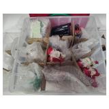 Three Snapware Ornament Keepers + Misc Ornaments