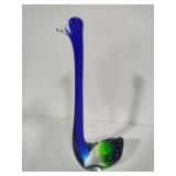 Murano Style Long Neck Glass Swan