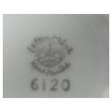 Lefton China Teacup & Saucer + Crumb Keeper
