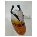Murano Style Blown Glass Art Purse