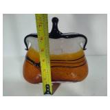 Murano Style Blown Glass Art Purse