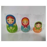 Babushka Drinking Glasses - Nesting Set