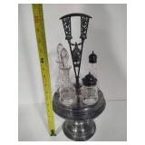 Antique Five Bottle Cruet Set