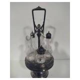 Antique Five Bottle Cruet Set