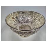 Large French Silver Plate Round Centerpiece Bowl
