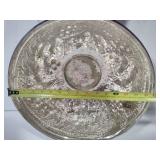 Large French Silver Plate Round Centerpiece Bowl