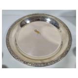 Vintage Silver Plated Punchbowl + Twelve Goblets