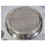 Vintage Silver Plated Punchbowl + Twelve Goblets