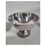 Vintage Silver Plated Punchbowl + Twelve Goblets
