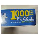 Two White Mountain 1000pc Puzzles - Complete -