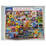 Two White Mountain 1000pc Puzzles - Complete -