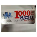 Two White Mountain 1000pc Puzzles - Complete -