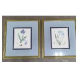 Two Floral Framed Art Prints