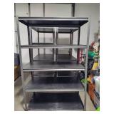 Three Metal Shelving Units