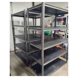 Three Metal Shelving Units