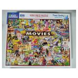 Two White Mountain 1000pc Puzzles - Complete -