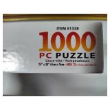 Two White Mountain 1000pc Puzzles - Complete -