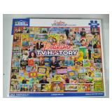 Two White Mountain 1000pc Puzzles - Complete -