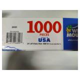Two White Mountain 1000pc Puzzles - Complete -