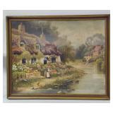 "Cottage by a River" by R. Thornton