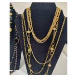 Gold Tone Costume Jewelry Lot