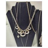 Silver Tone Costume Jewelry Lot