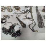 Silver Tone Costume Jewelry Lot