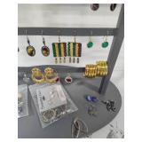 Earring Holder & Asst Pierced Earrings